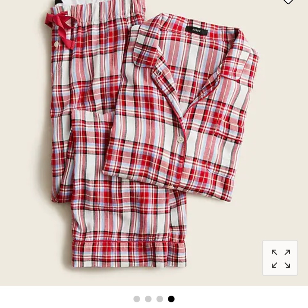 J. Crew flannel long-sleeve pajama set in vintage plaid